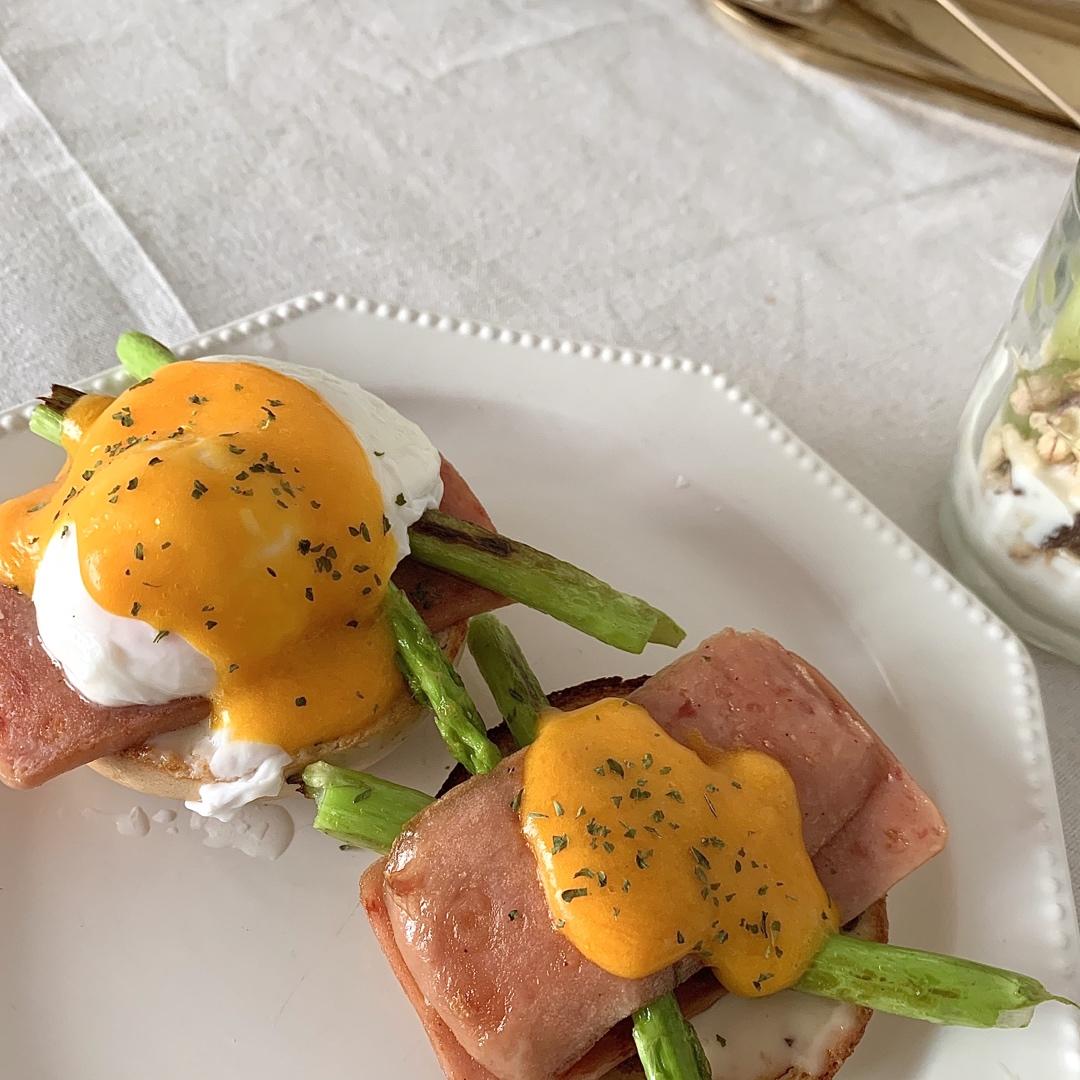 狗尾巴花哇哈哈做的在家轻松做西餐厅人气早午餐班尼迪克蛋