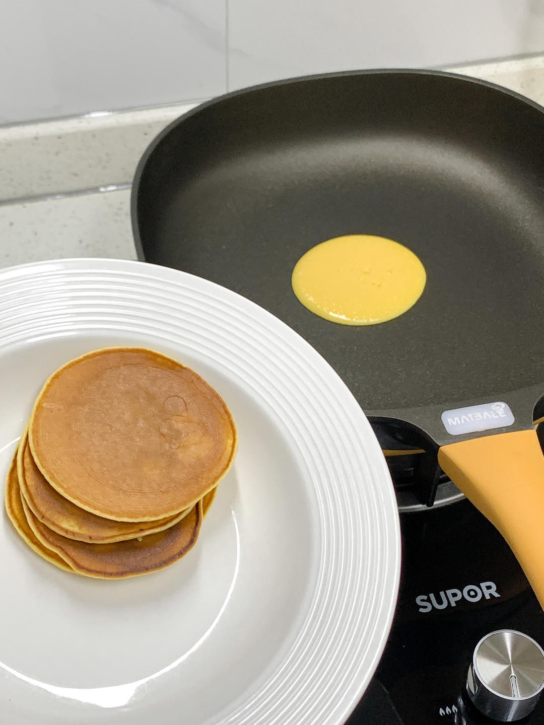 🥞无油松饼有手就能做 快手早餐