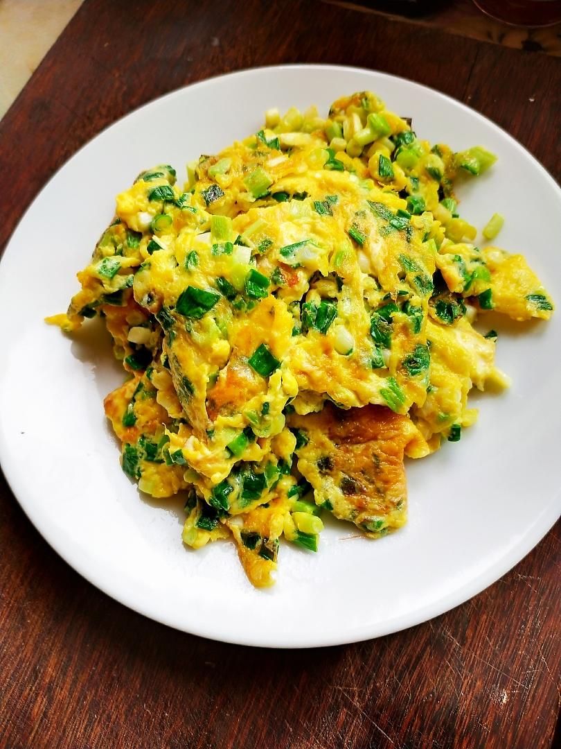 〈小葱炒鸡蛋〉，速成菜，欣小厨 😉