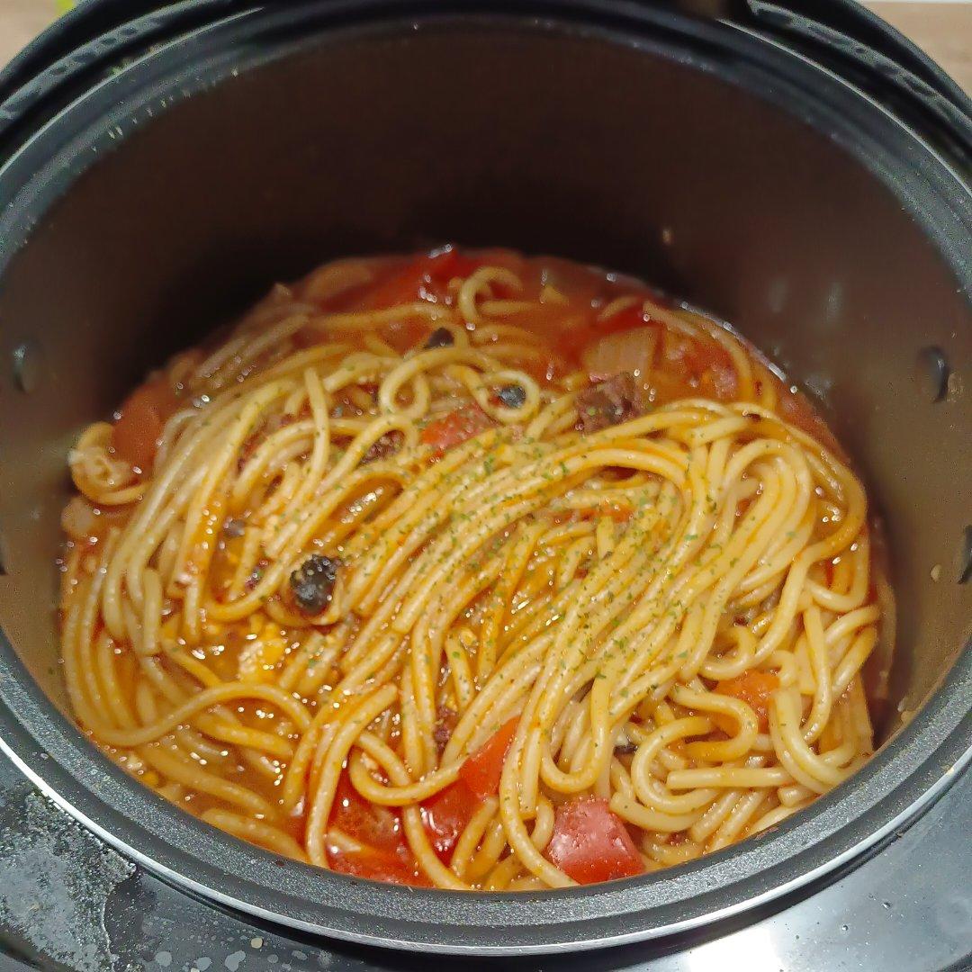 【简食】电饭锅番茄意面