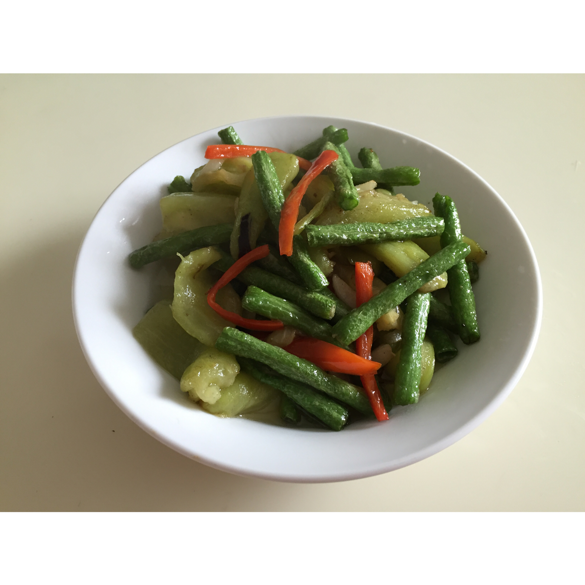 茄子烧豆角