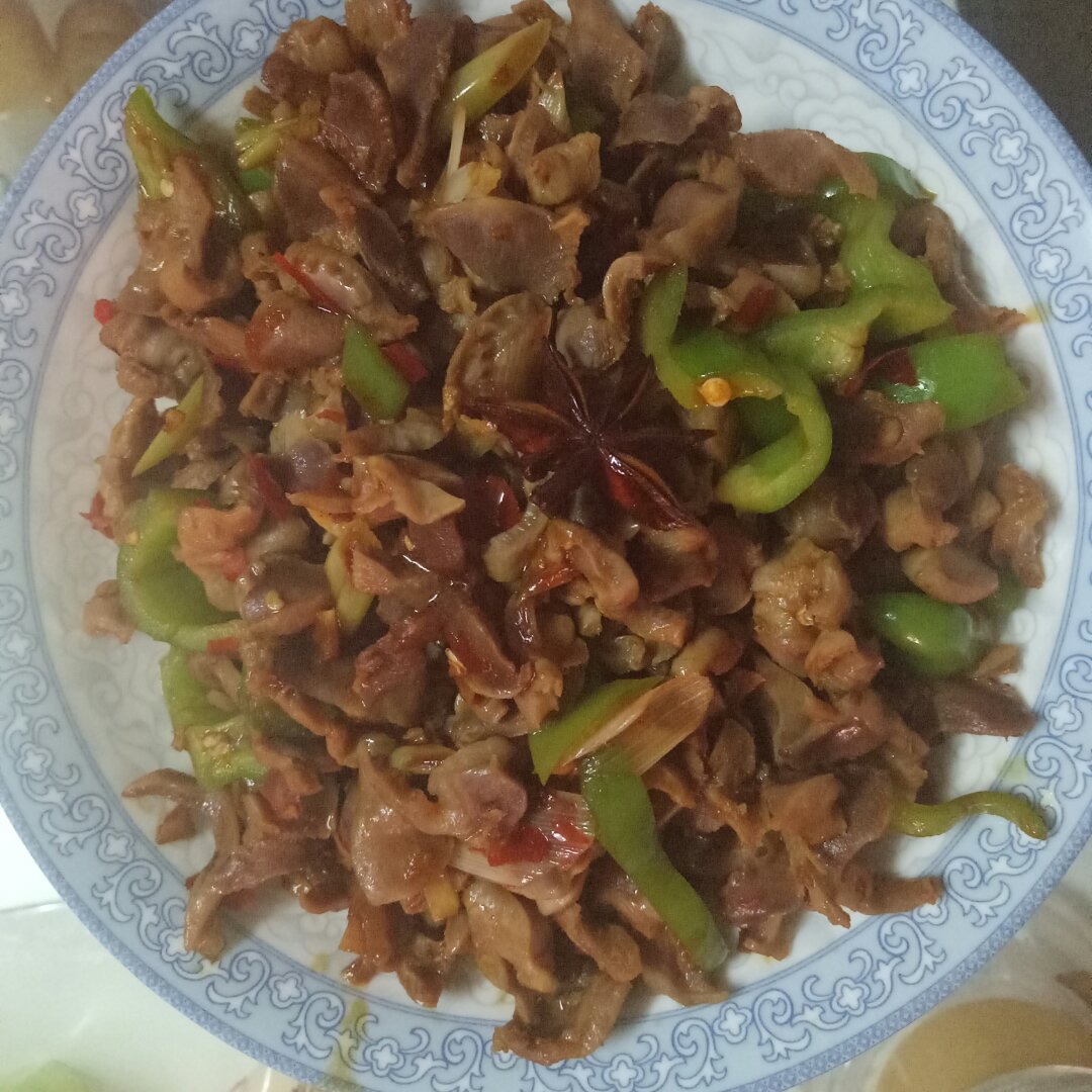 小炒鸡胗