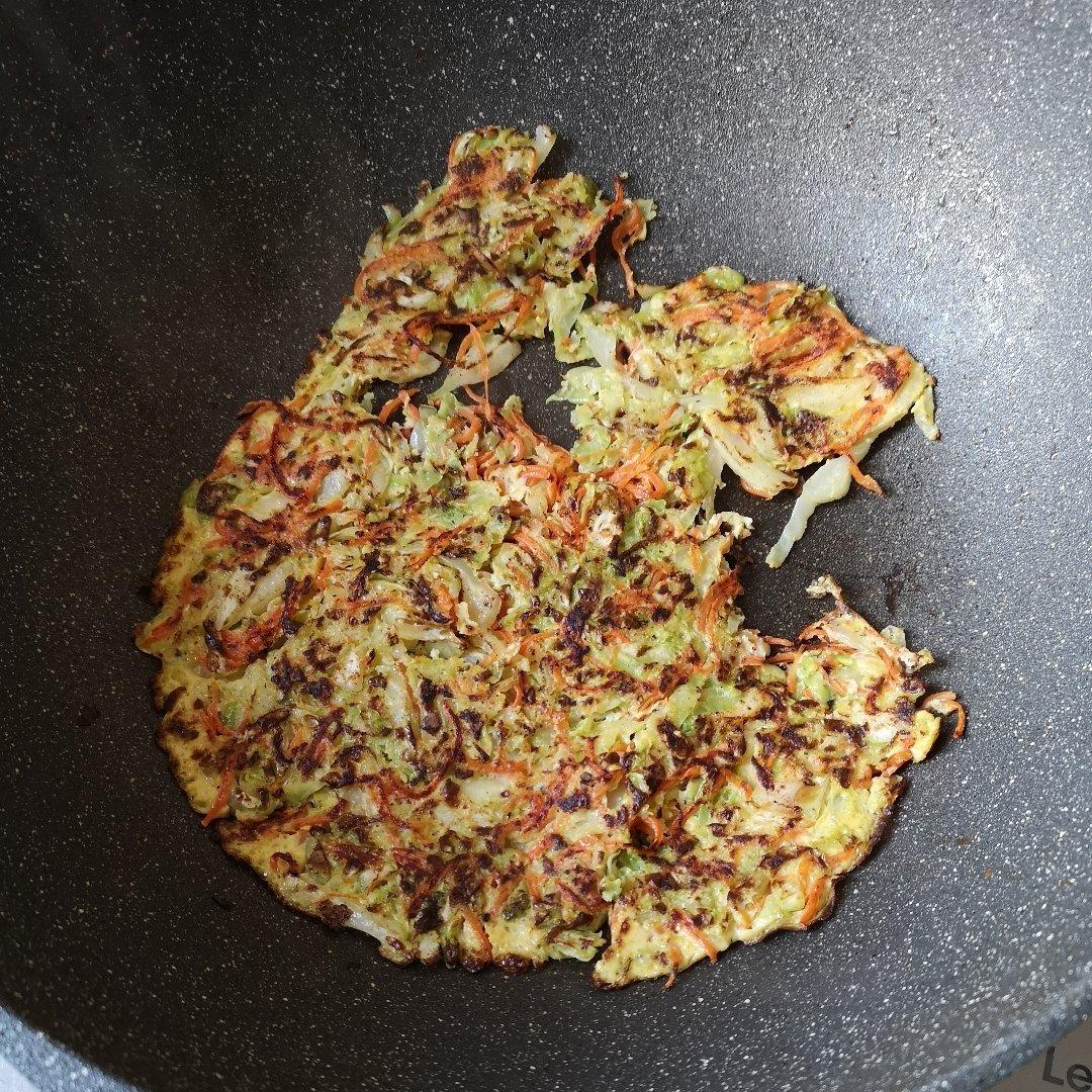 超简单胡萝卜包菜鸡蛋饼