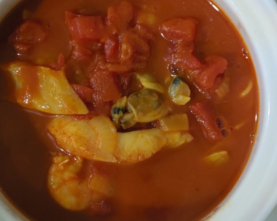 義式番茄海鮮湯的做法 步骤1