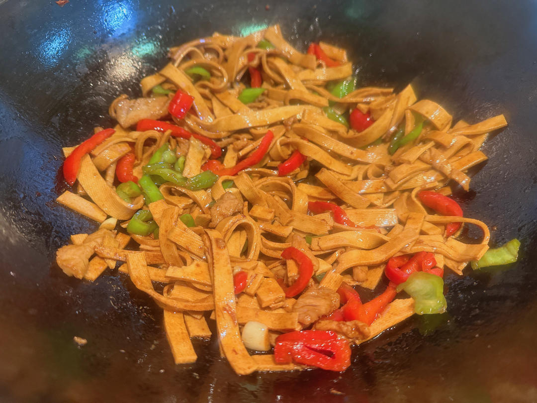 青椒肉丝千张小炒