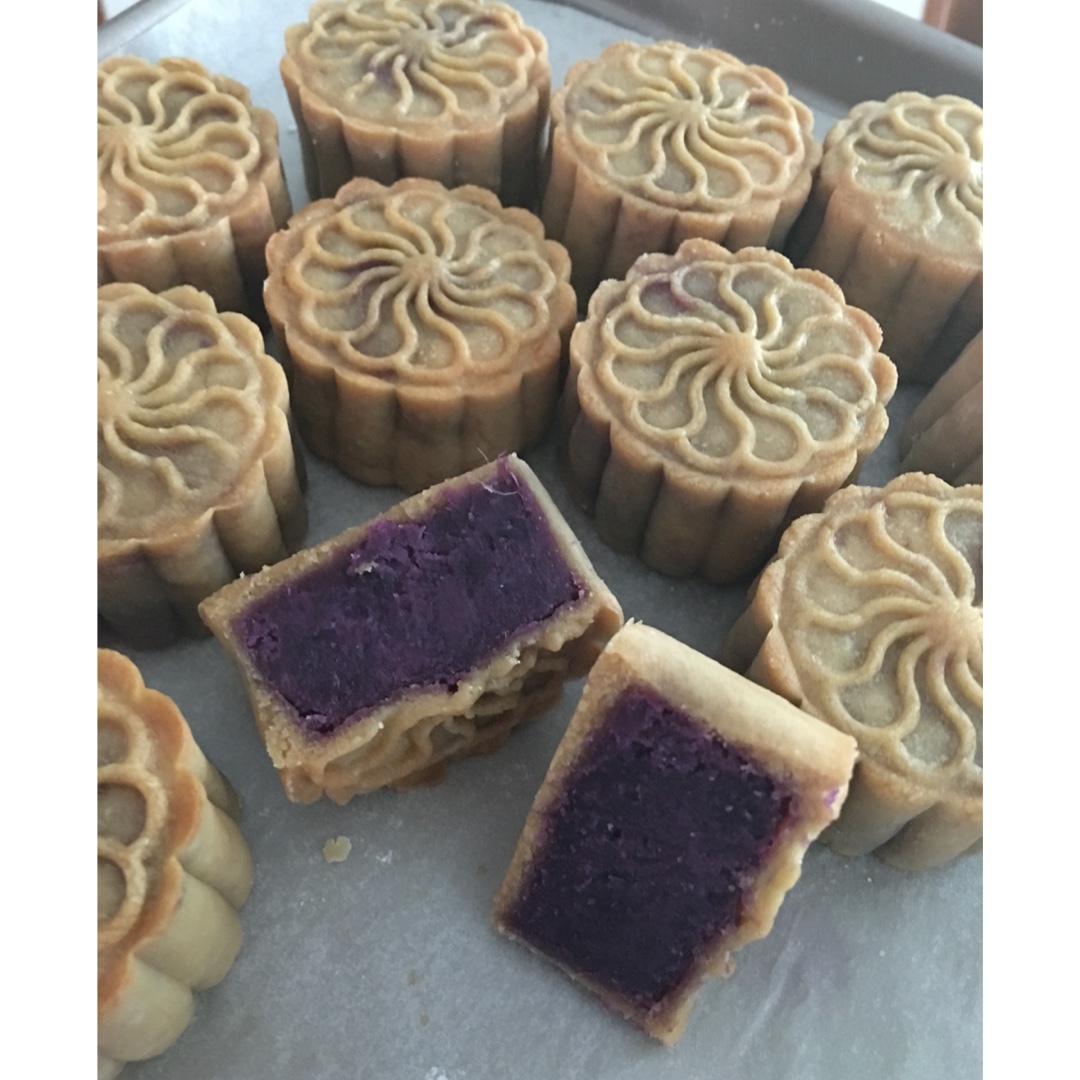 迷你紫薯月饼