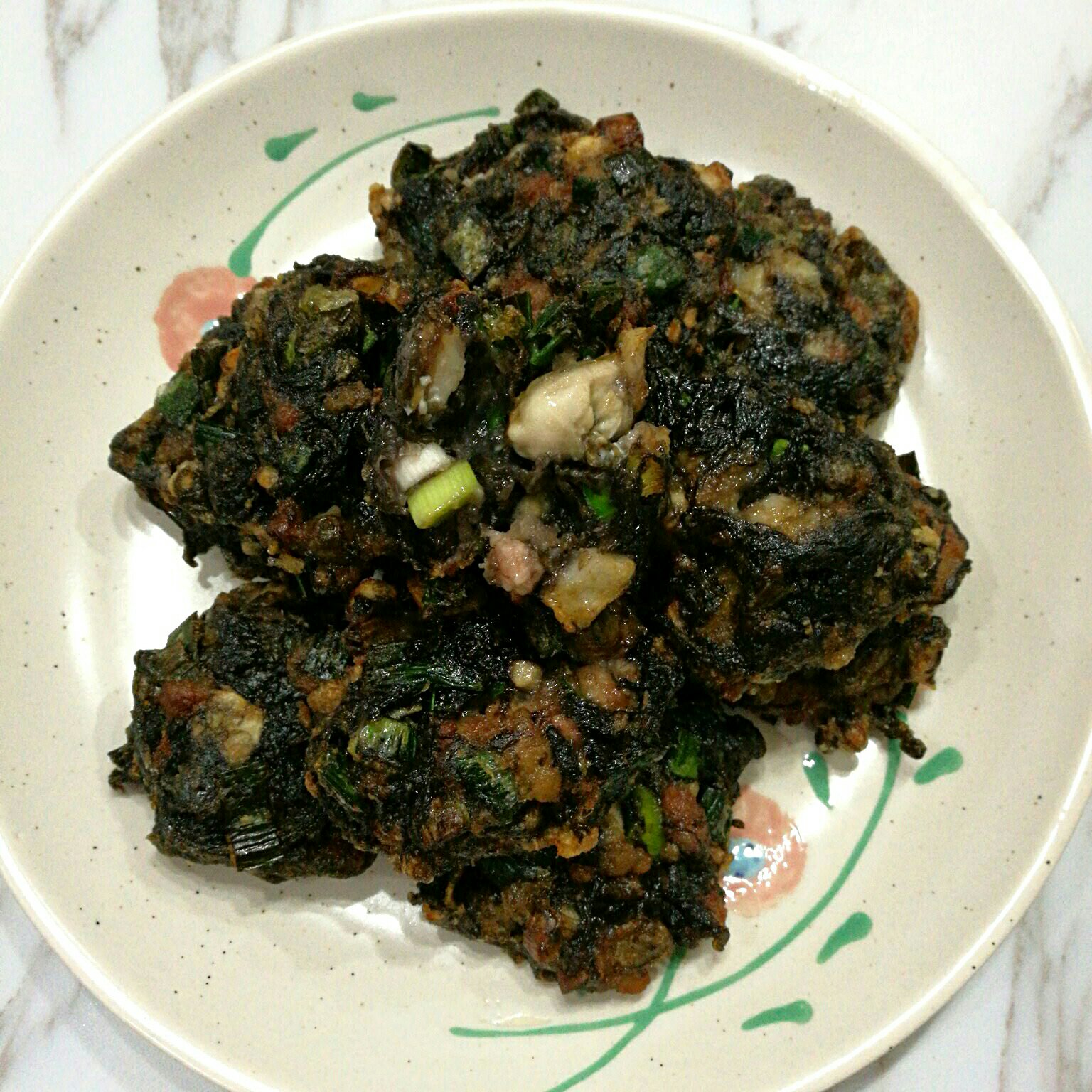闽南小吃-炸紫菜海蛎饼的做法