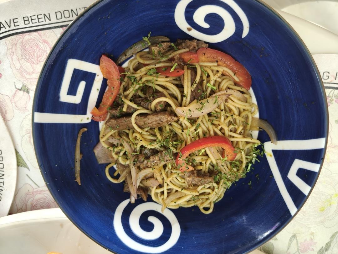 比餐厅好吃的黑椒牛柳意面🍝零失败简单教程