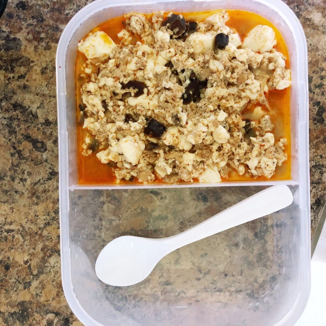 家常红烧肉末豆腐