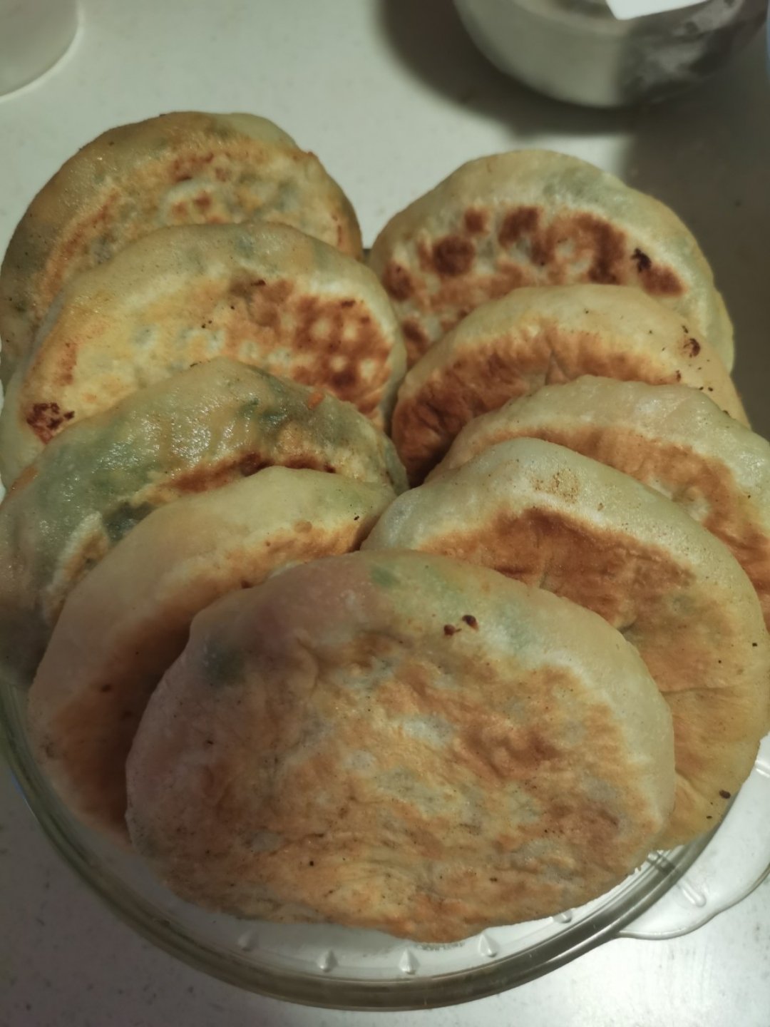 西葫芦鸡蛋虾仁馅饼（不用手和面）