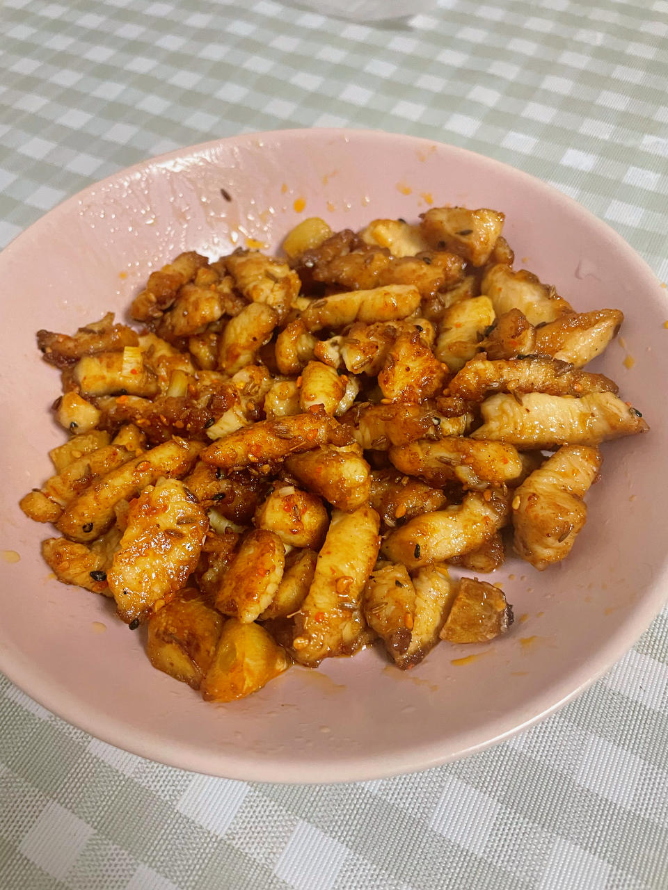 孜然蒜香鸡胸肉