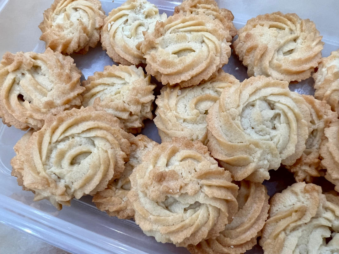 零失败花纹超级立体的黄油曲奇