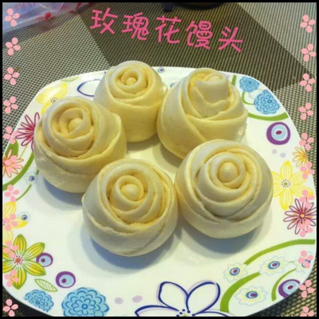 玫瑰花馒头