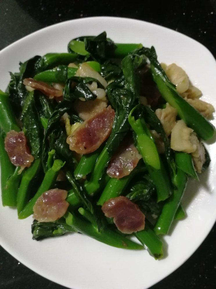 腊味炒芥兰