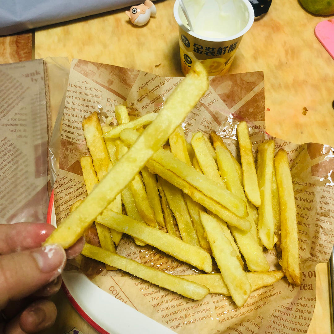最简单炸薯条，比买的还好吃