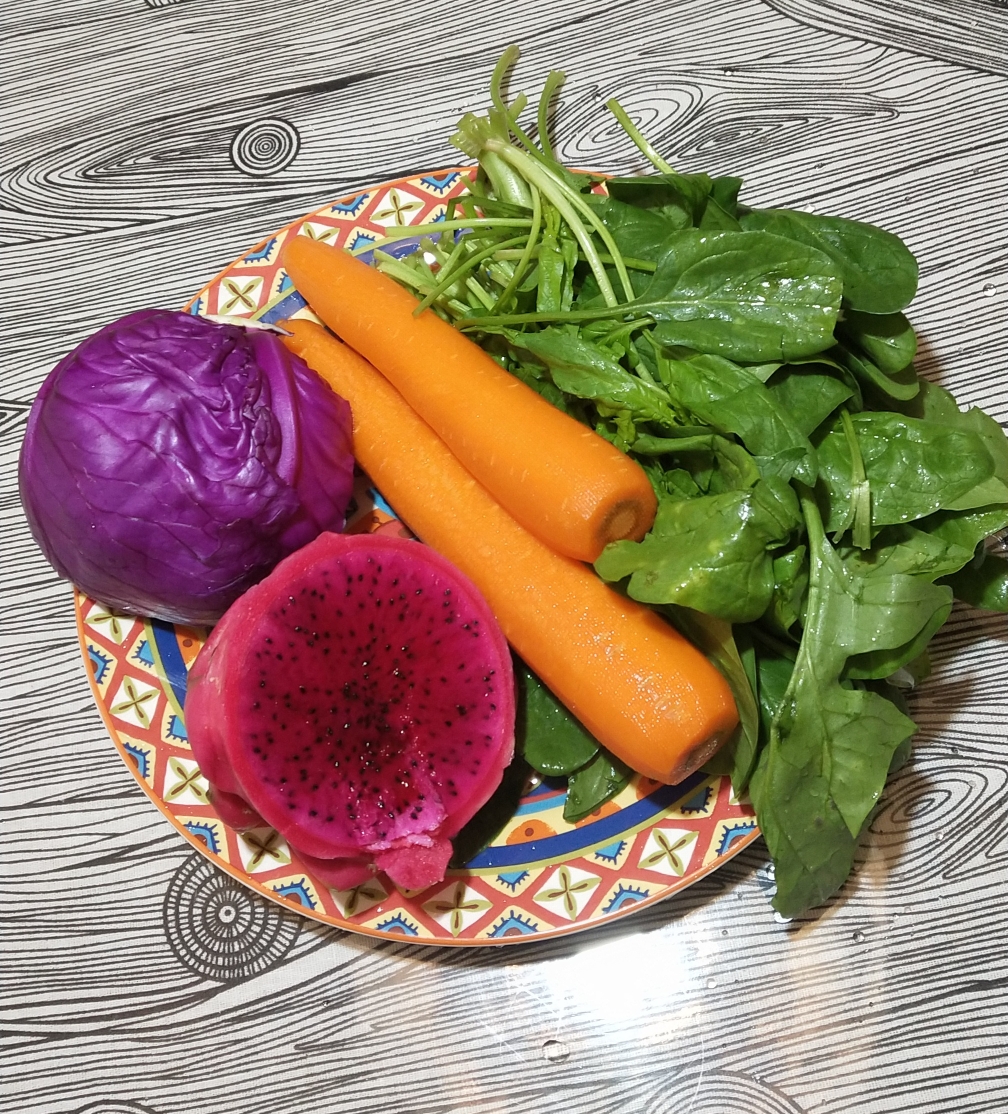 蔬菜彩面的做法 步骤1