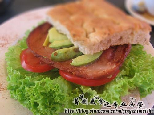 传统火腿肉生菜番茄三明治的做法