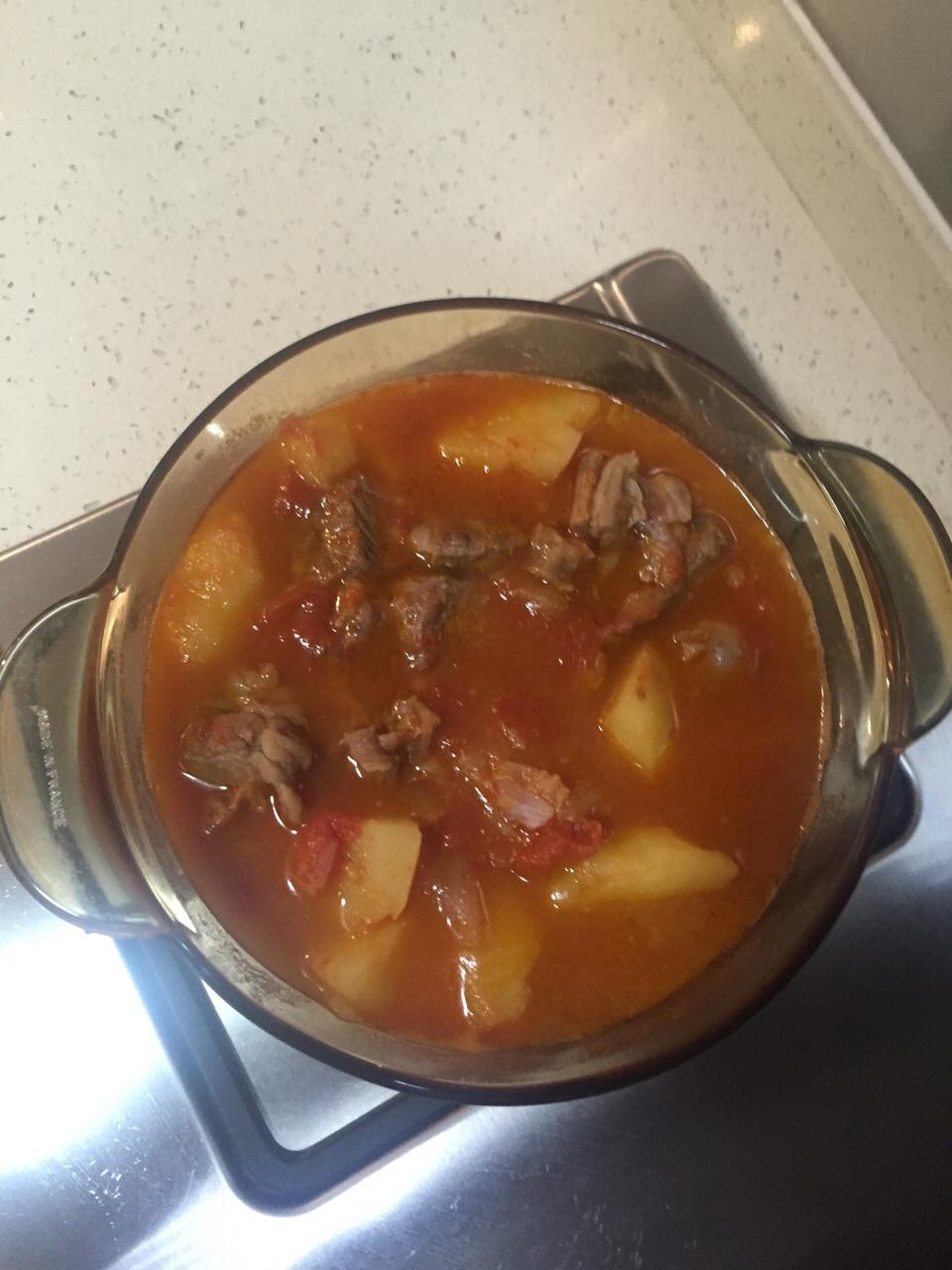 番茄土豆炖牛腩