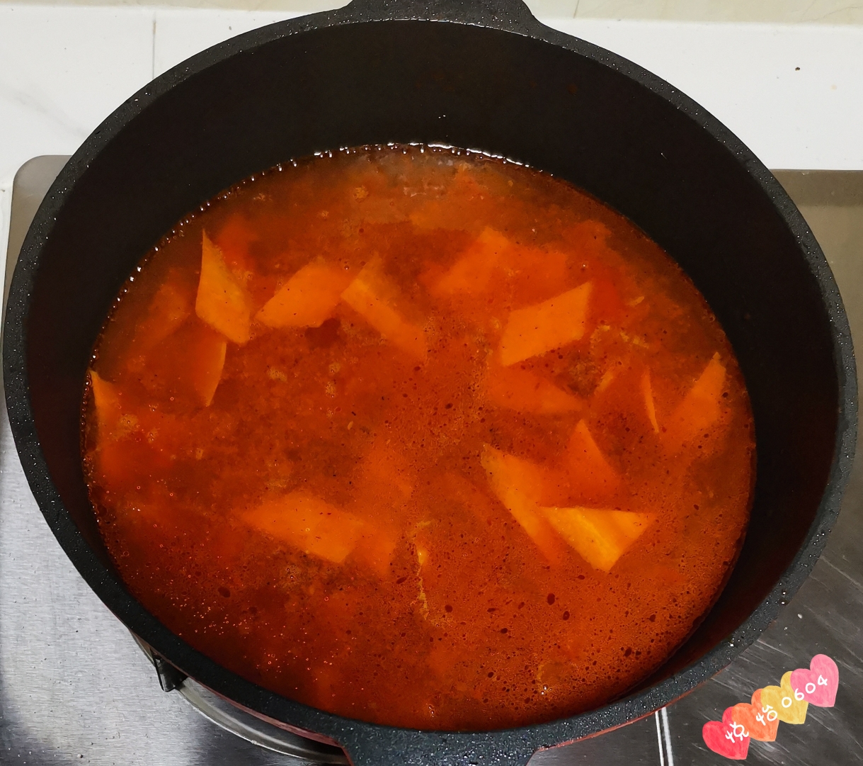 酸爽开胃超软滑的茄汁水拉面的做法 步骤8