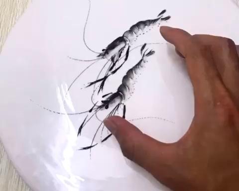 食用果酱画虾