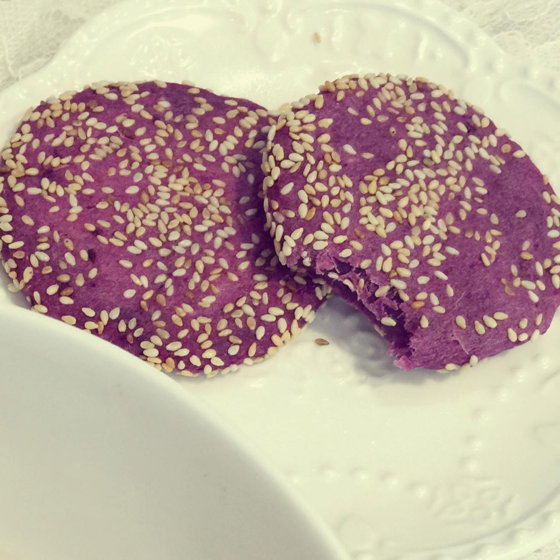 减肥必备紫薯饼的做法