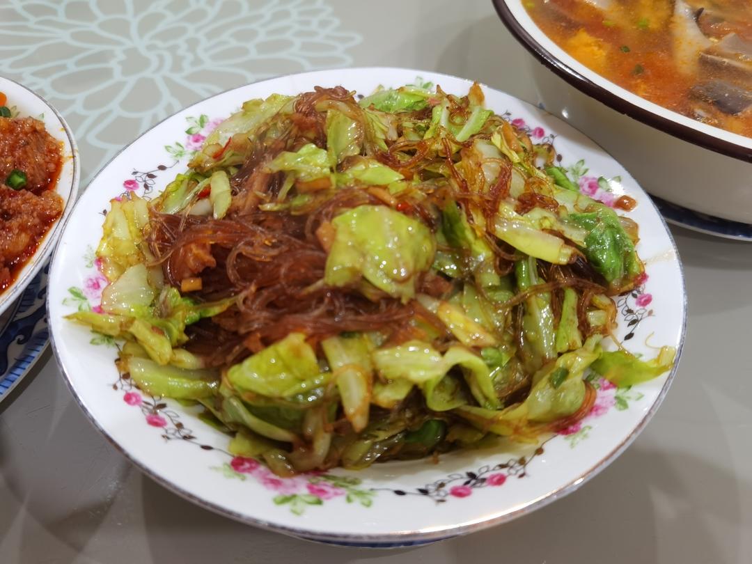 包菜粉丝（粉丝炒包菜）