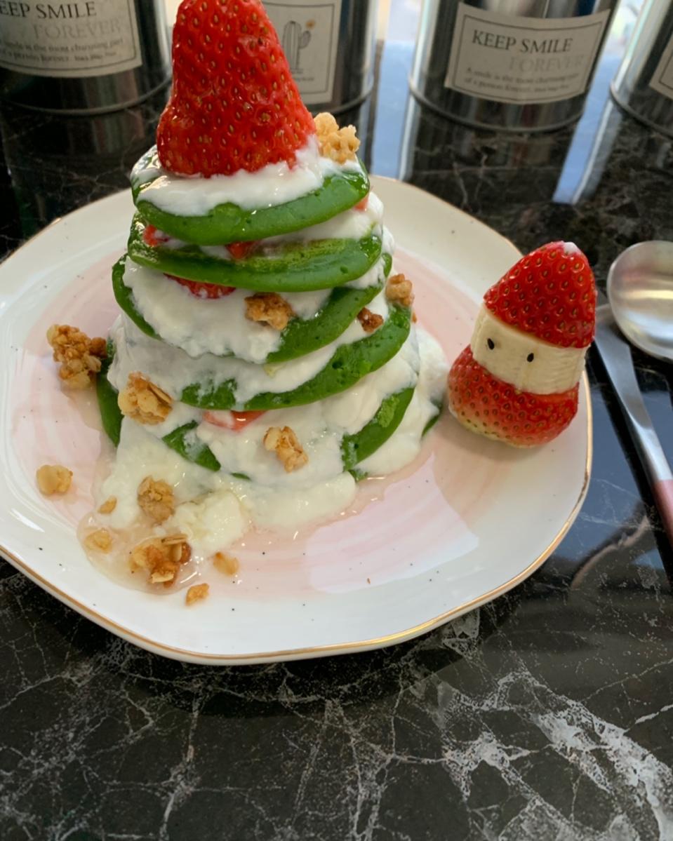 圣诞树松饼