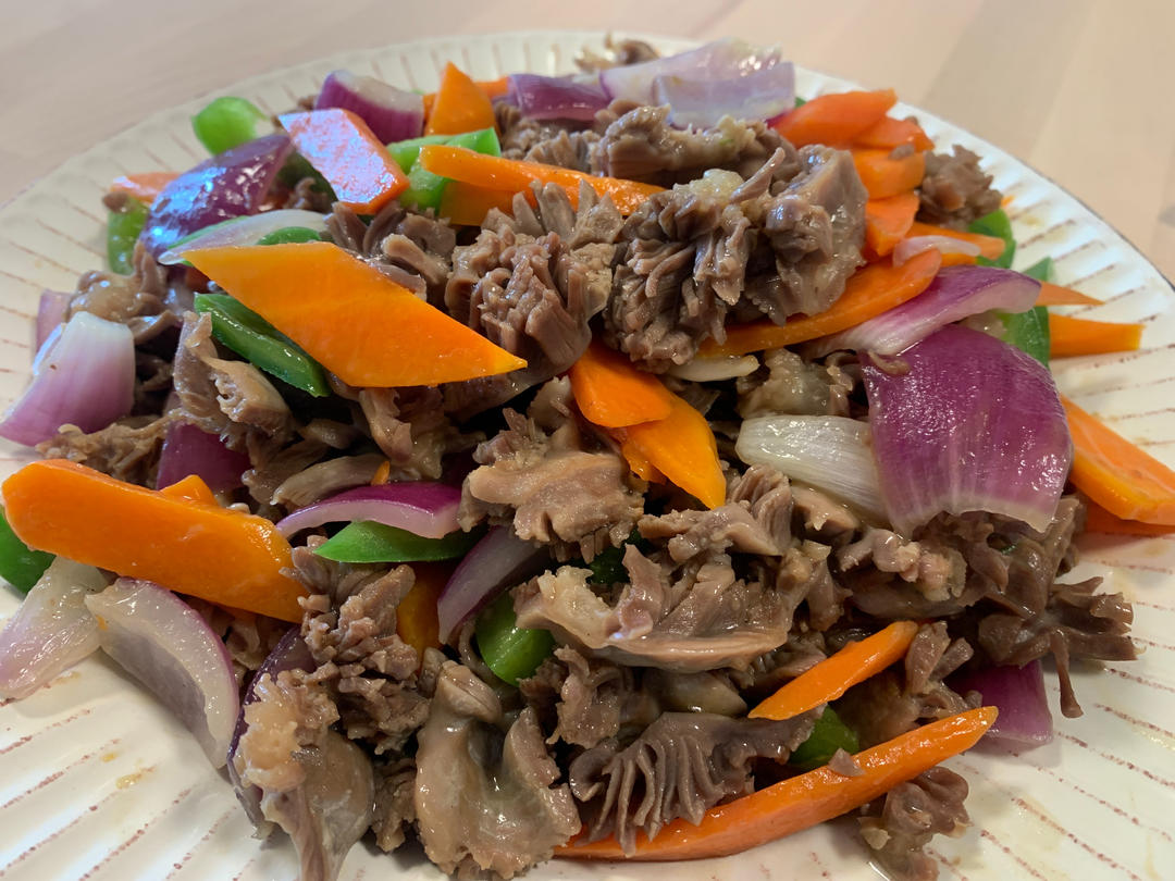 下饭菜•爆炒鸡胗花