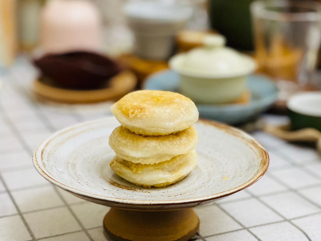 咸蛋黄肉松糯米糍（平底锅版）