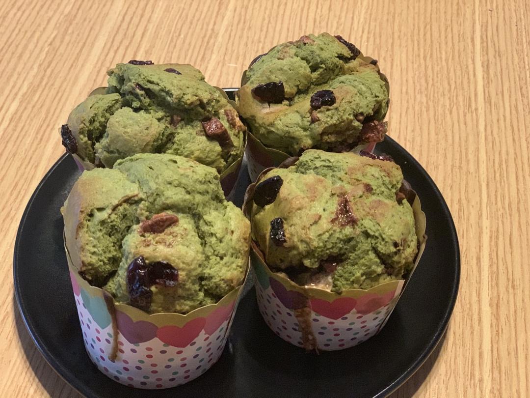 网红星巴克甜品，爆头抹茶麦芬小蛋糕