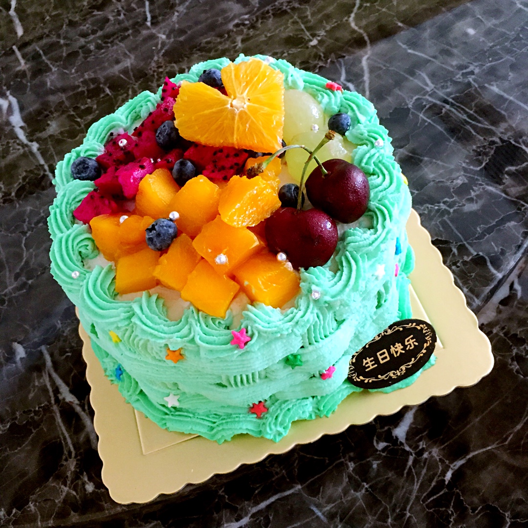 创慥緈諨灬做的水果奶油生日蛋糕