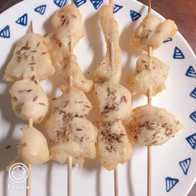 新疆烤鸡肉串