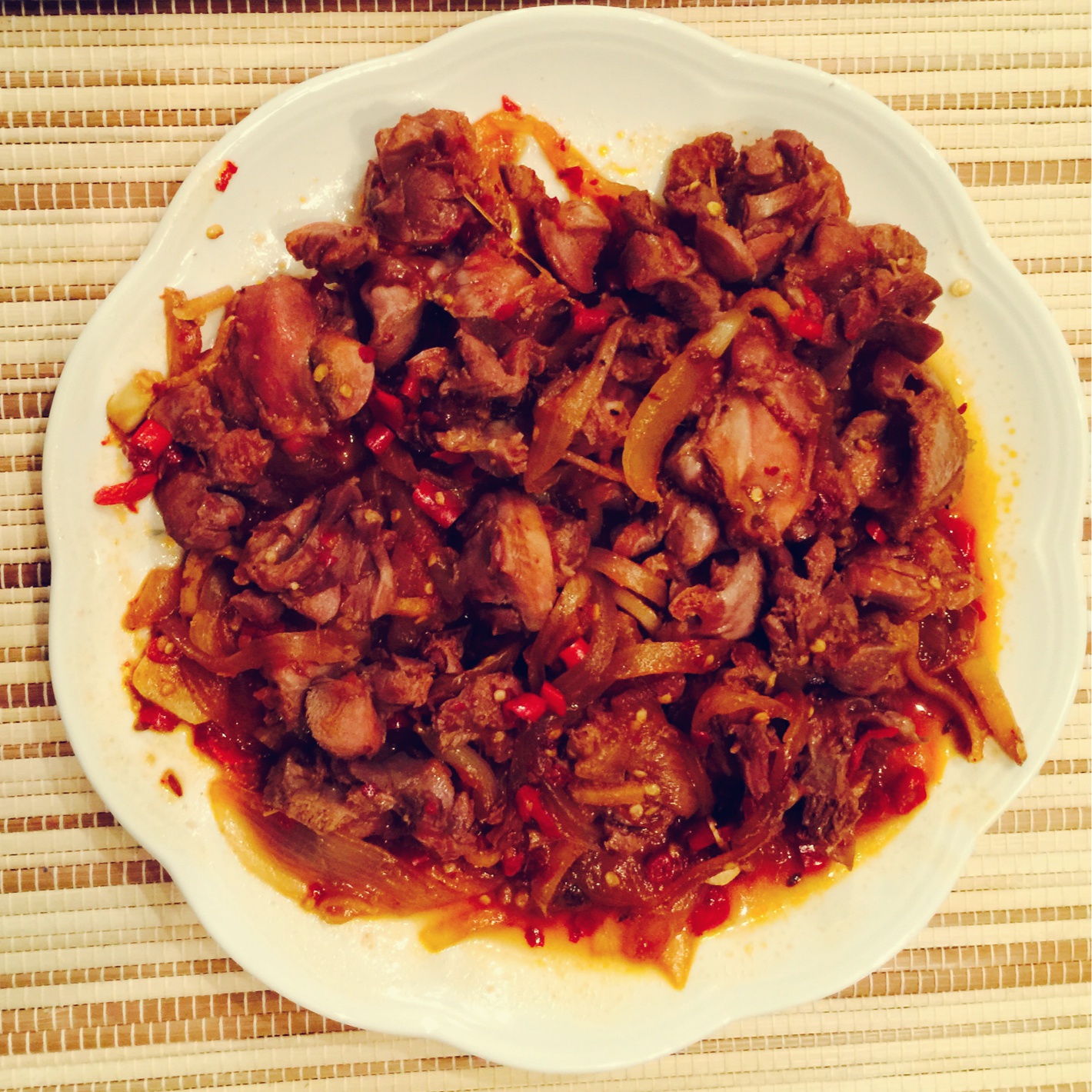 小米椒爆鸡胗