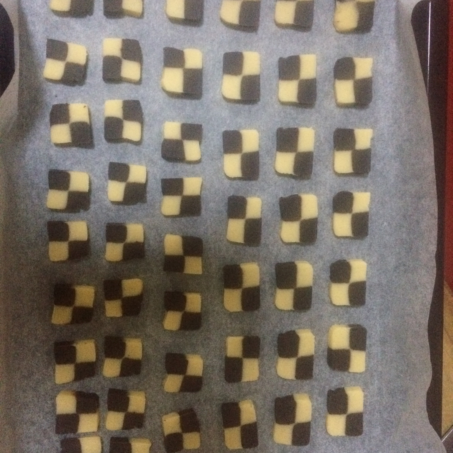 双色小棋格饼干