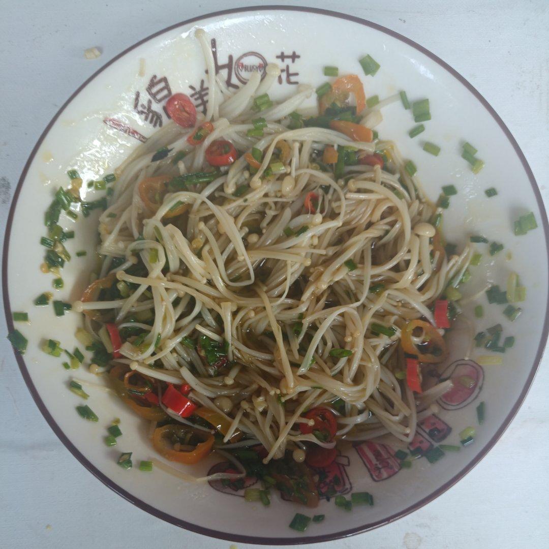 白灼金针菇