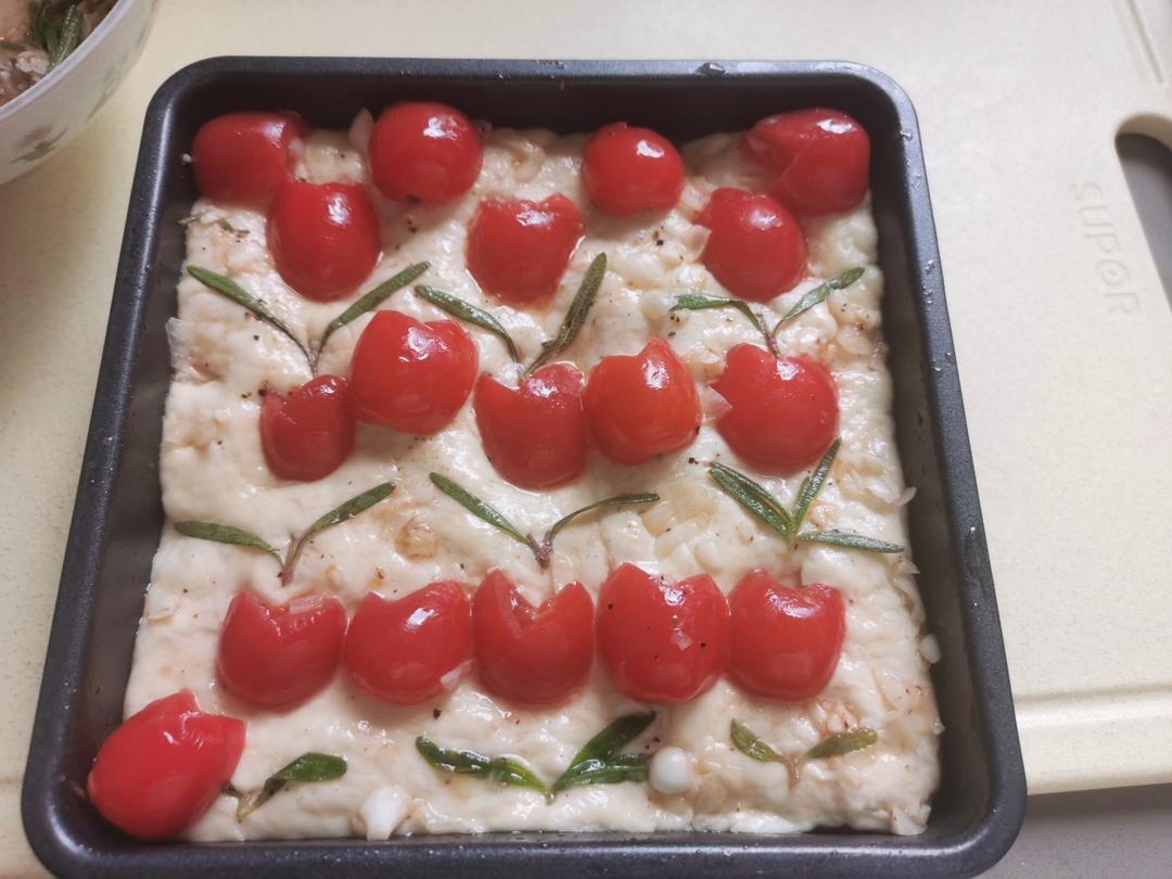 迷迭香小番茄佛卡夏