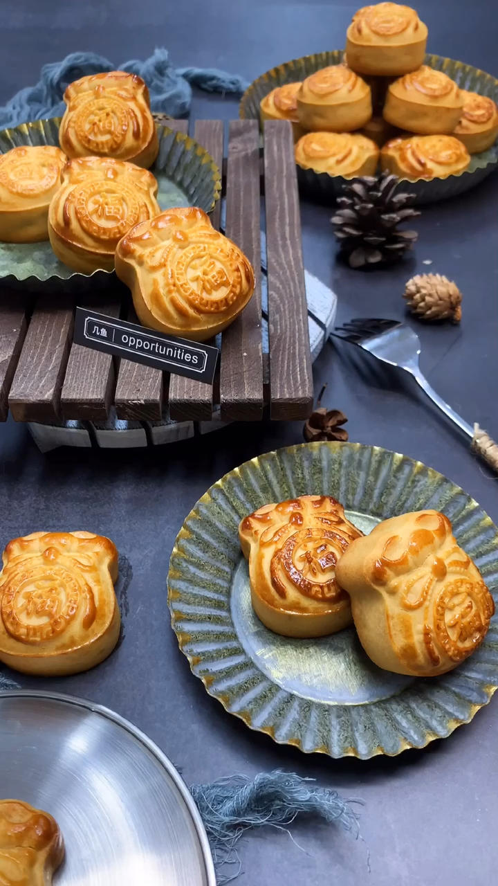 几鱼甜品研修做的月饼月饼