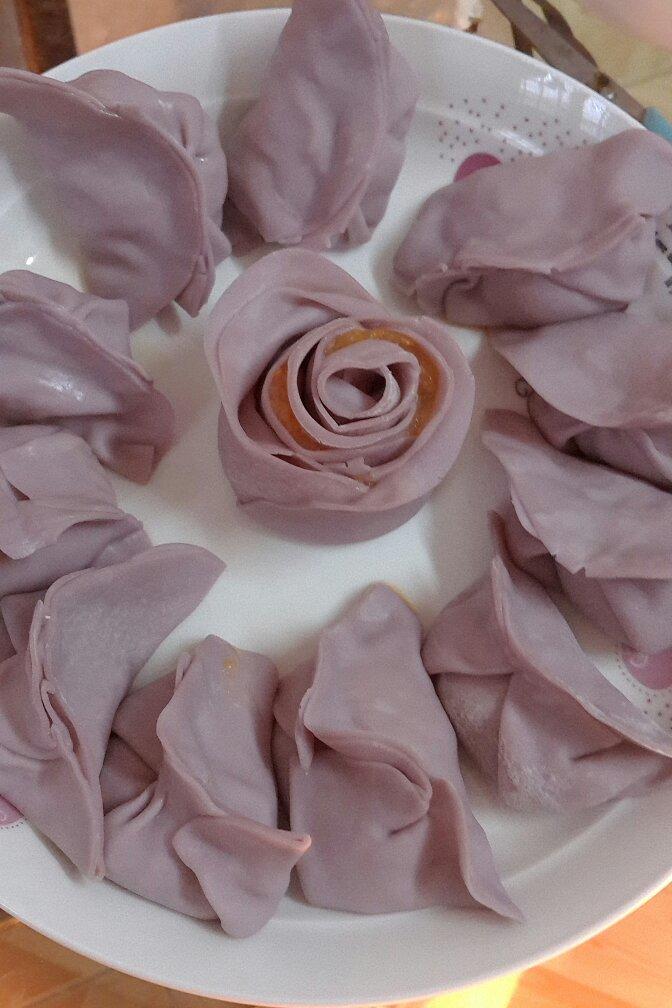 玫瑰花饺子