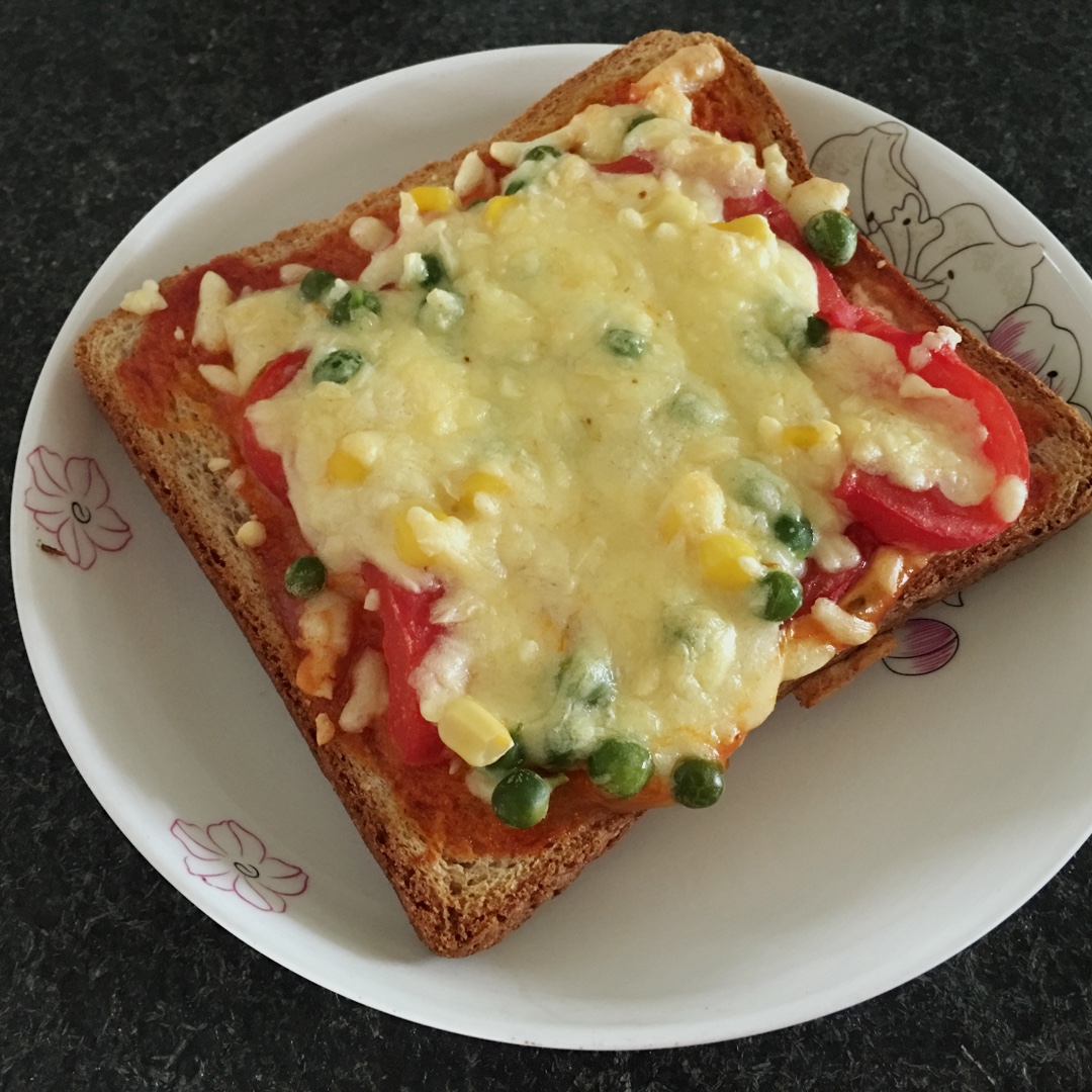 吐司培根小批萨