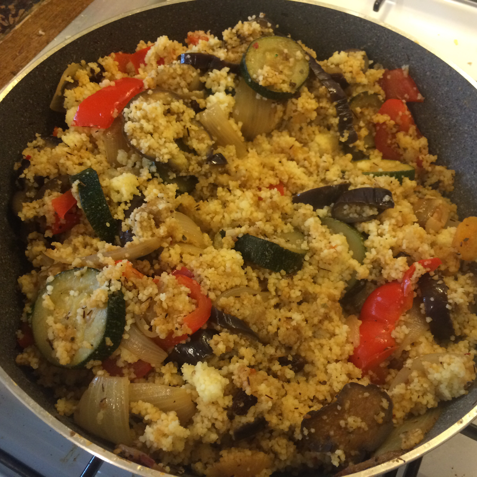 摩洛哥风味couscous拌烤蔬菜