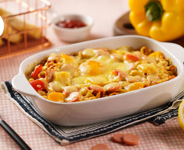 芝士焗烤火鸡面 芝士焗烤火鸡面