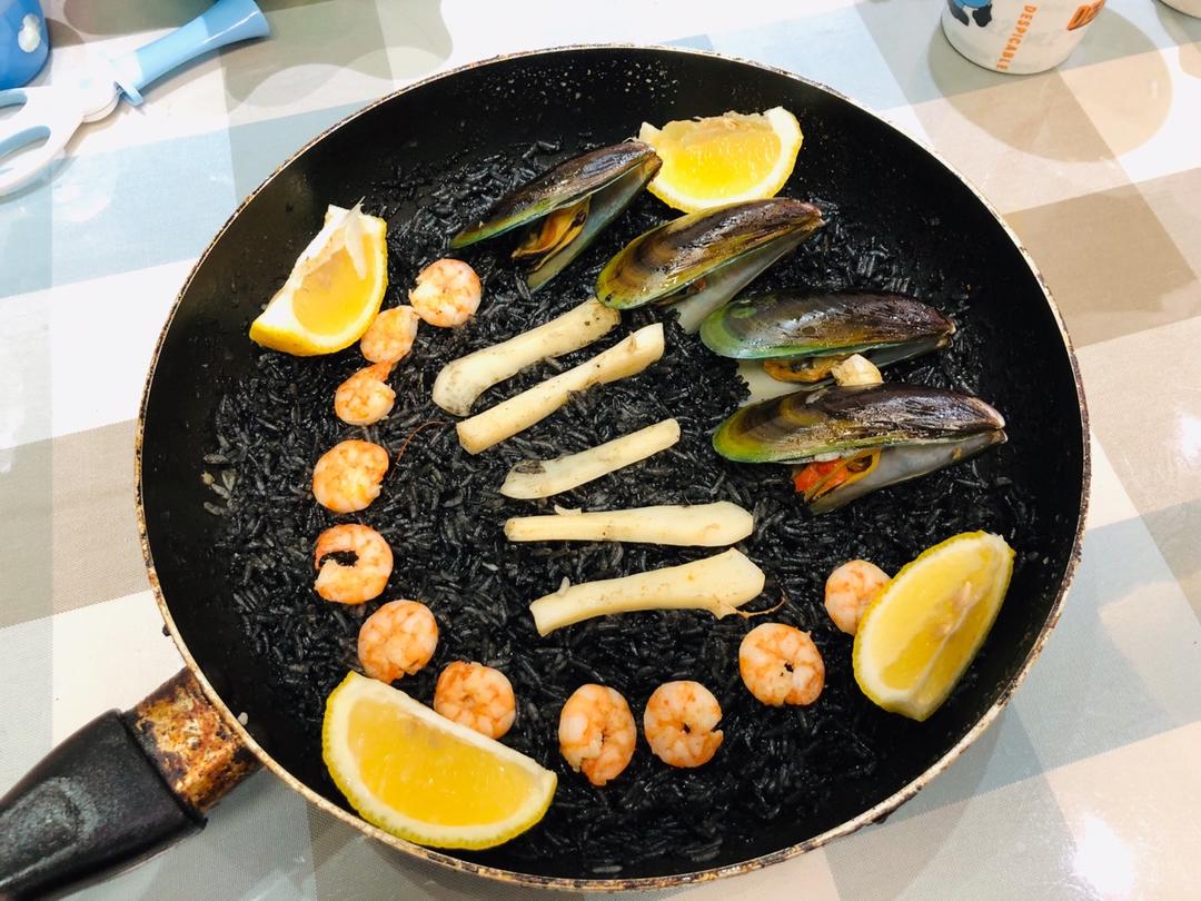 墨鱼汁海鲜烩饭【食材包操作说明】