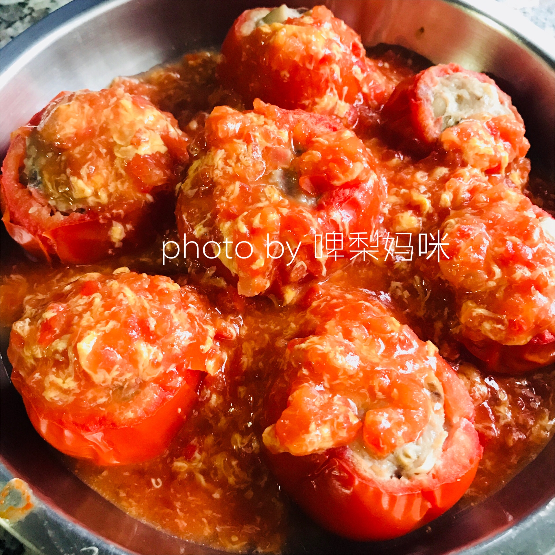 健康美味开胃可口的肉酿番茄的做法