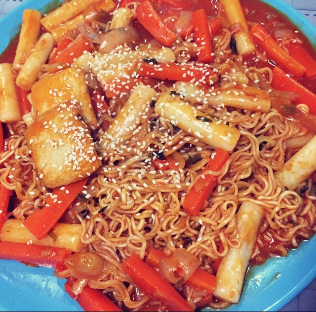 韩式辣炒年糕（or网红芝士套路之芝心年糕）