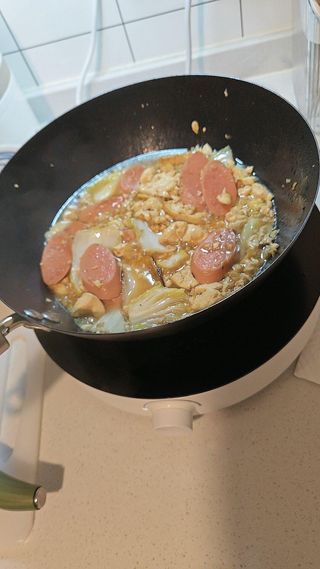 暖乎乎的娃娃菜烧豆腐，最适合转凉的天暖胃