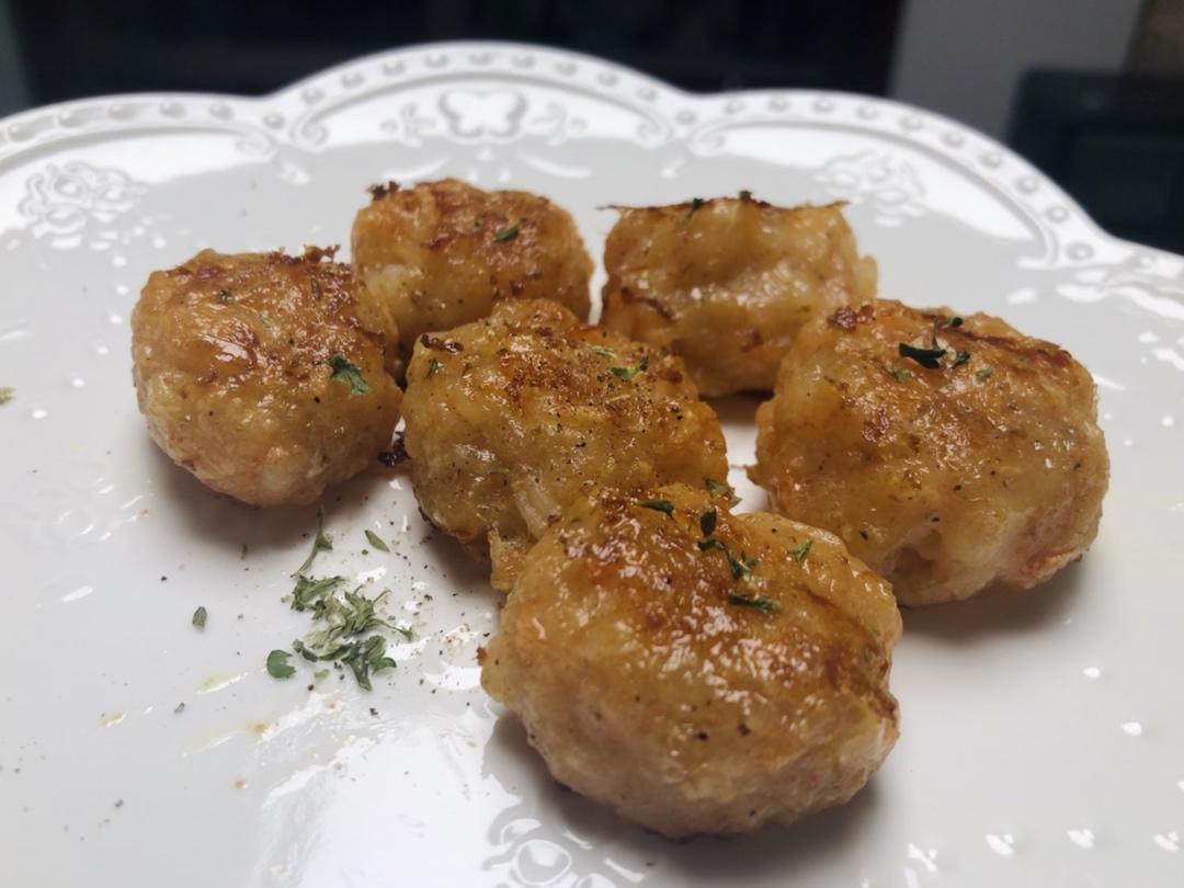烤虾滑（虾饼）超简单的快手菜！