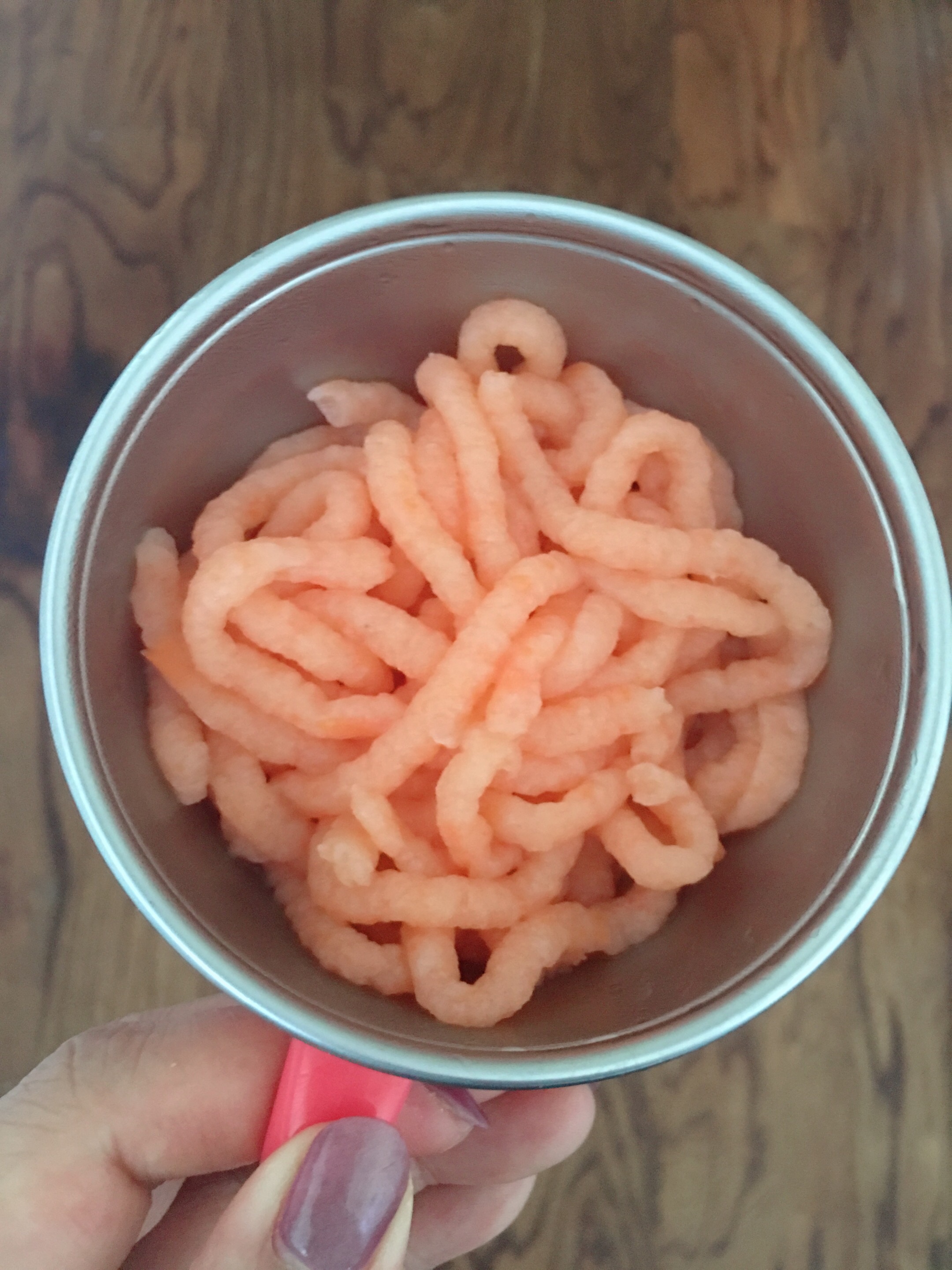 胡萝卜鲜虾条🦐宝宝辅食易操作的做法 步骤4