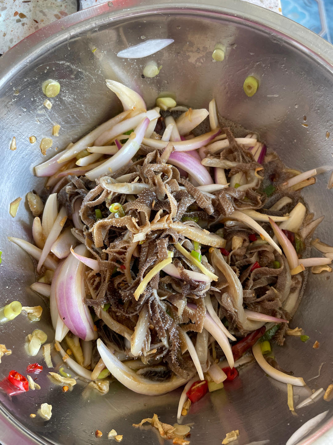 简单又下饭的油泼牛百叶