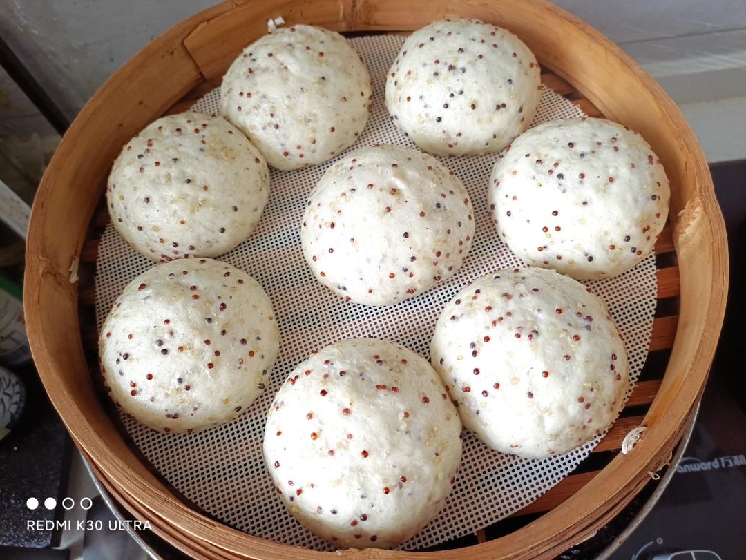 8m+ 三色藜麦馒头，营养升级，饱腹无负担！