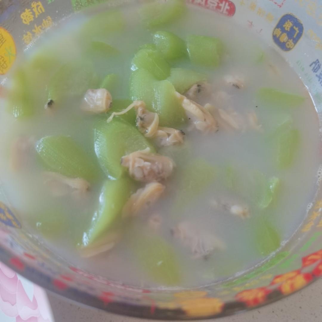 夏天的味道～鲜美又清爽！丝瓜烧蛏子